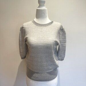 Veronica Beard Striped Crew Neck Sweater Size XS